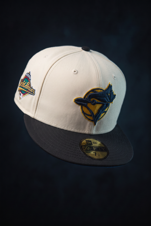 New Era Derhúfa - Toronto Blue Jays MLB Contrast Pin White 59FIFTY Fitted Cap