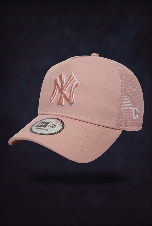 New Era Derhúfa - New York Yankees trucker pink
