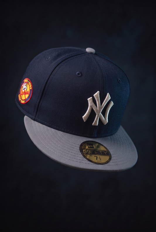 New Era Derhúfa - New York Yankees MLB Side Patch Navy 59FIFTY Fitted Cap