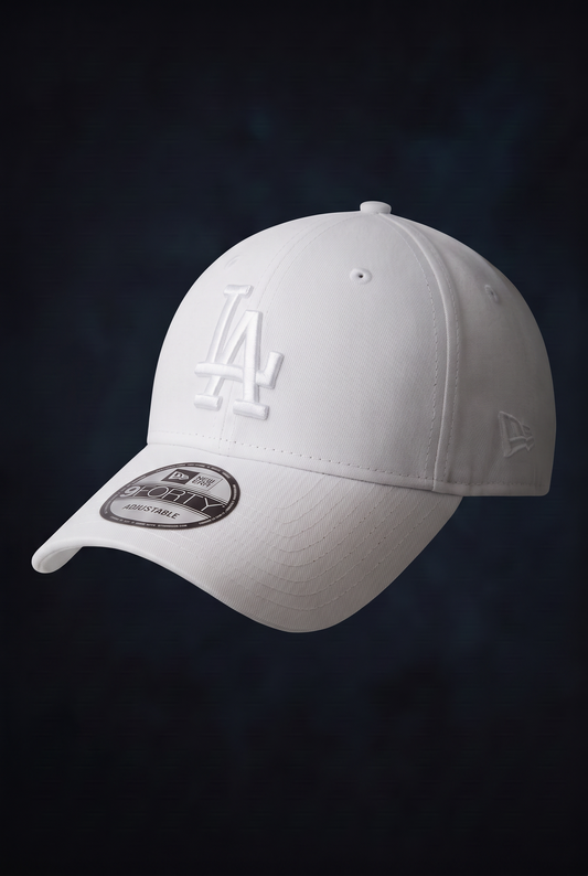 New Era Derhúfa - LEAGUE ESSENTIAL 9FORTY LA Dodgers white OSFA