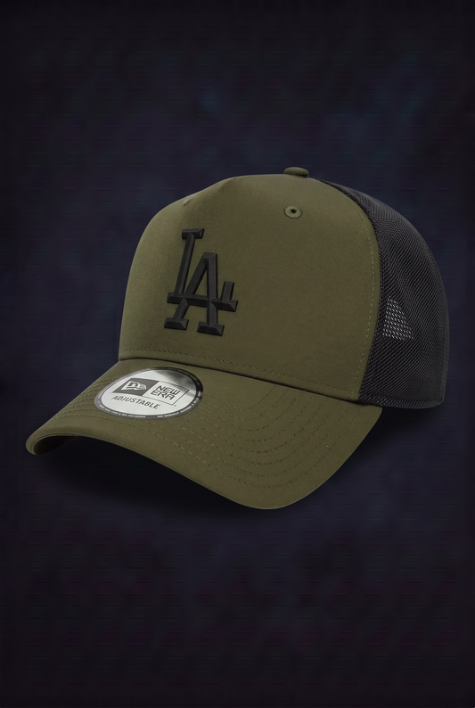 New Era Derhúfa - LA Dodgers MLB Sport Dark Green 9FORTY A-Frame Trucker Adjustable Cap