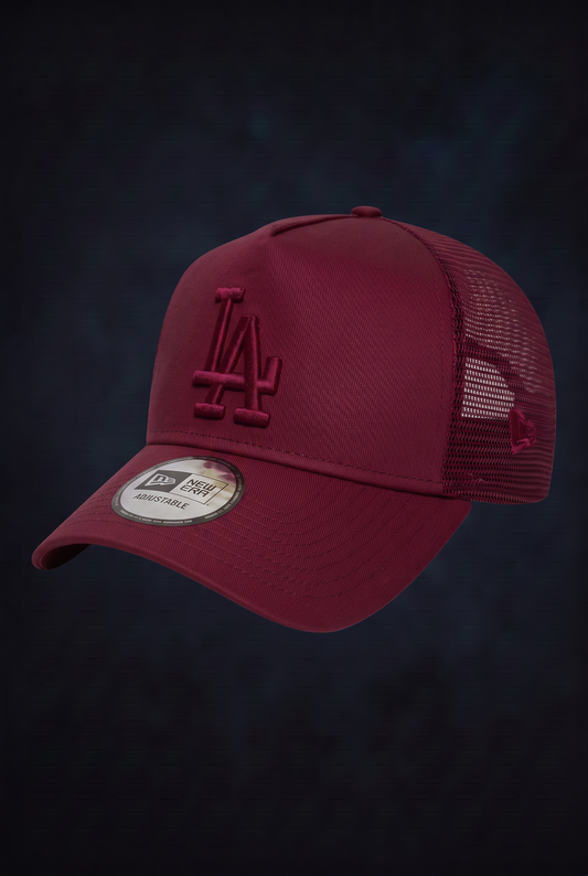 New Era Derhúfa - LA League Essential A-Frame Trucker  DARK RED