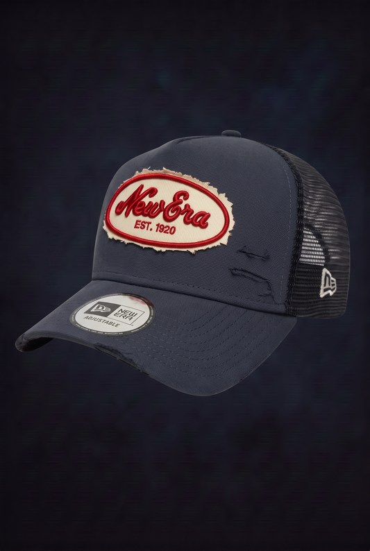 New Era Derhúfa - new era oval patch 9FORTY A-Frame Trucker Adjustable Cap