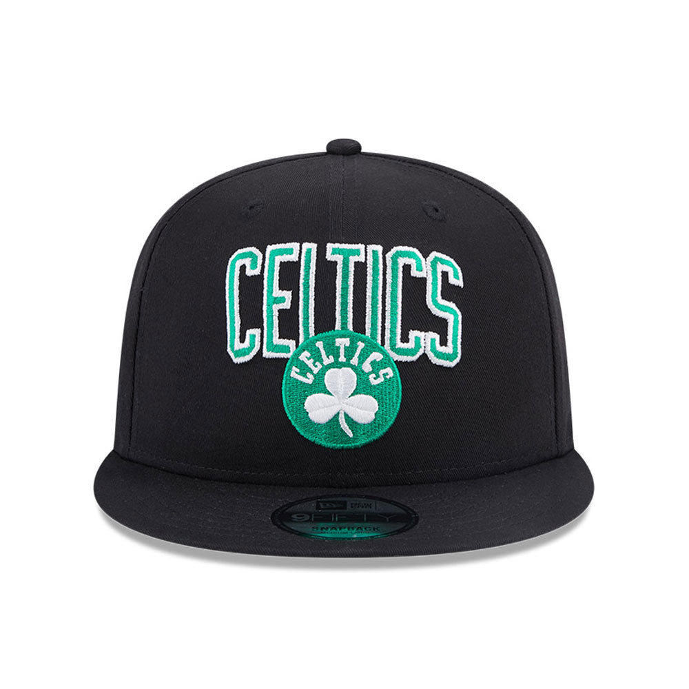 New Era Derhúfa - Boston Celtics NBA Patch Black 9FIFTY Snapback Cap