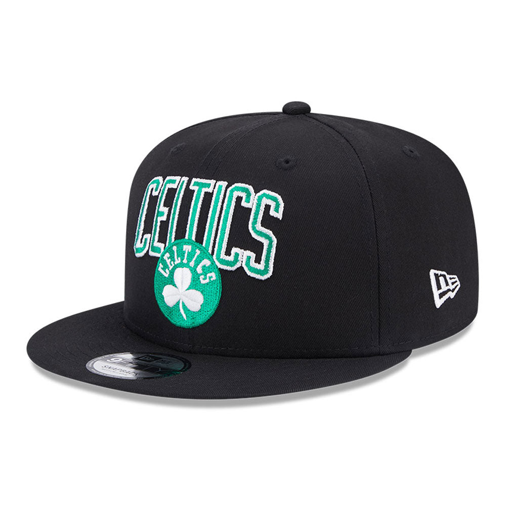 New Era Derhúfa - Boston Celtics NBA Patch Black 9FIFTY Snapback Cap