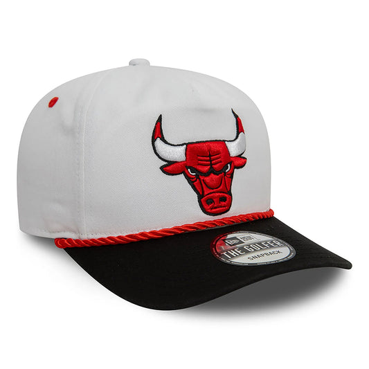 New Era Derhúfa - Chicago Bulls Washed NBA White Golfer Snapback Cap