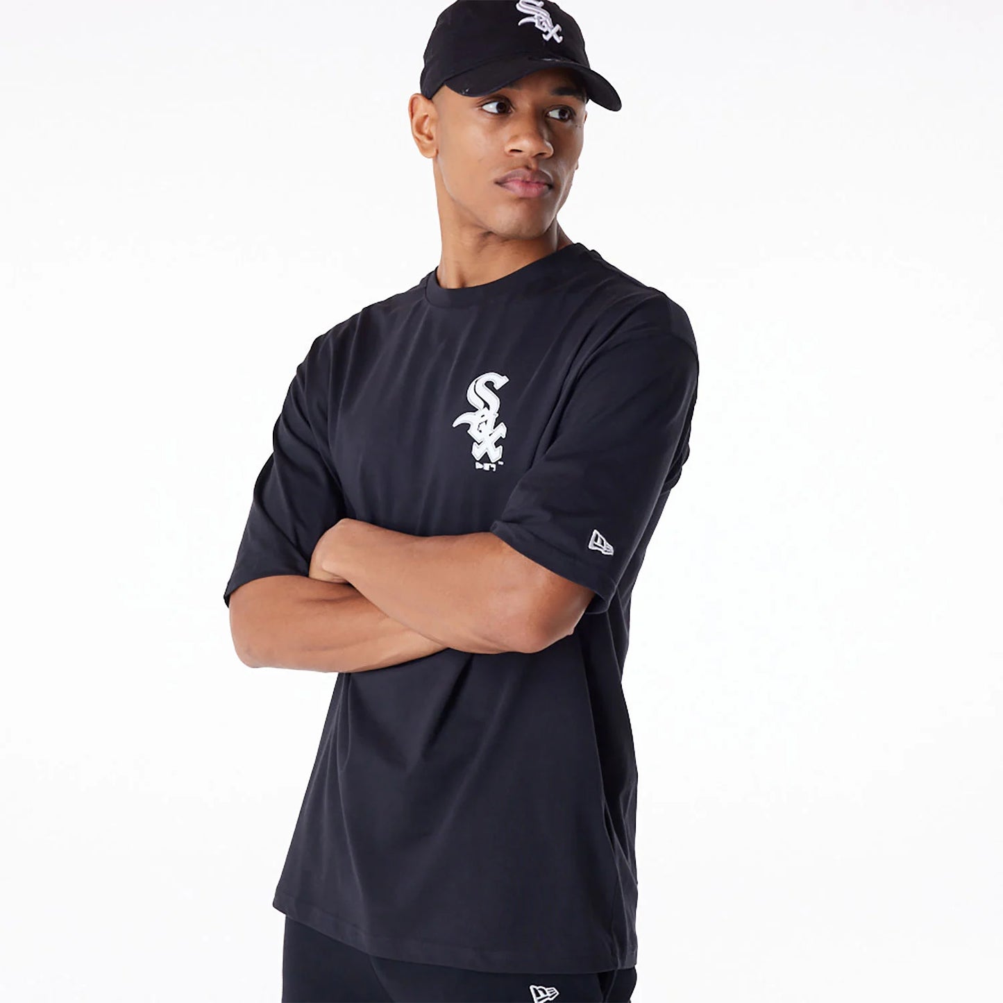 New Era Bolur - Chicago White Sox MLB Essential Black Oversized T-Shirt