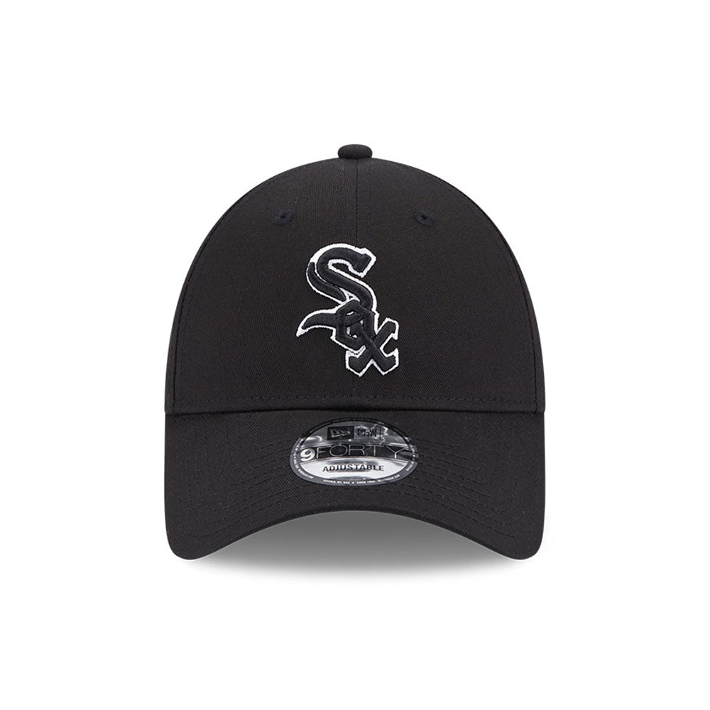 New Era Derhúfa - Chicago White Sox Team Outline Black 9FORTY Adjustable Cap