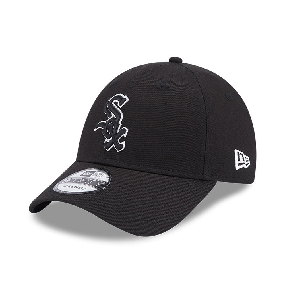 New Era Derhúfa - Chicago White Sox Team Outline Black 9FORTY Adjustable Cap