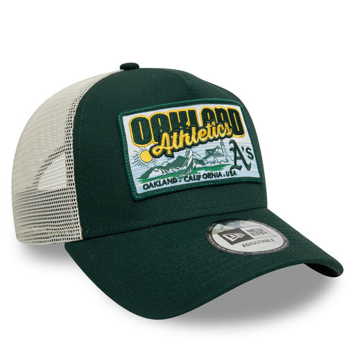 New Era Derhúfa - Oakland Athletics  9FORTY A-Frame Trucker Cap