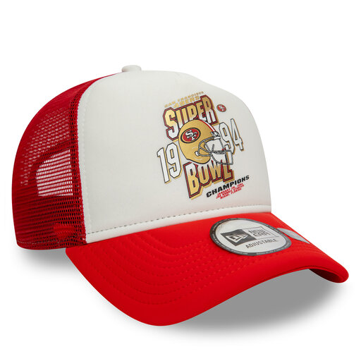 New Era Derhúfa - Casquette 9FORTY A-Frame Trucker San Francisco 49ers Super Bowl Rouge