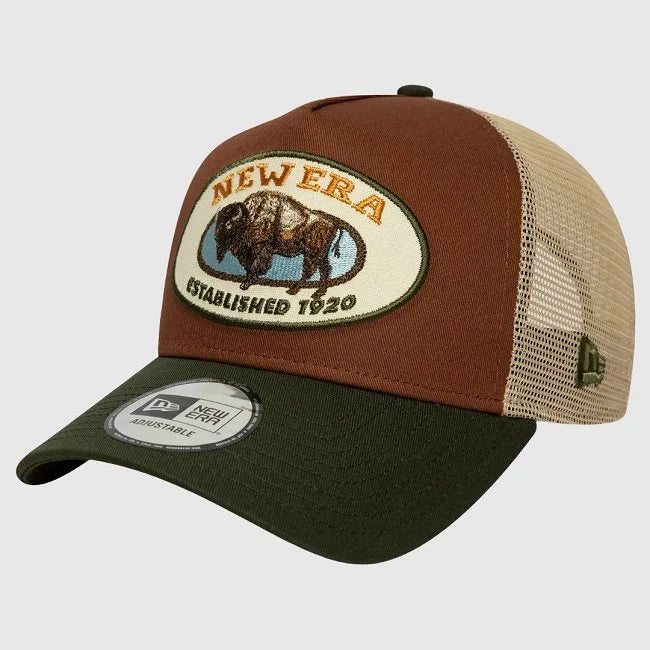 New Era Derhúfa - Animal patch trucker A-frame