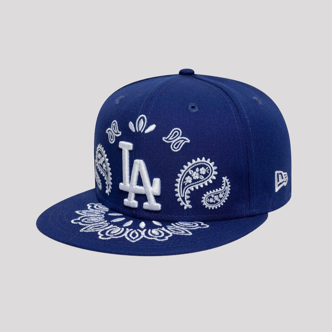 New Era Derhúfa -  MLB LA Dodgers PAISLEY 59FIFTY  BLUE