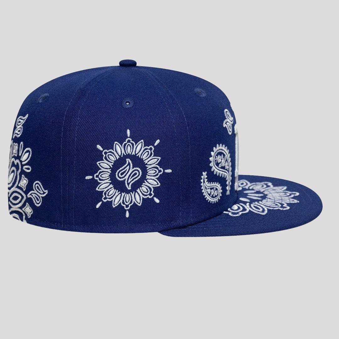 New Era Derhúfa -  MLB LA Dodgers PAISLEY 59FIFTY  BLUE