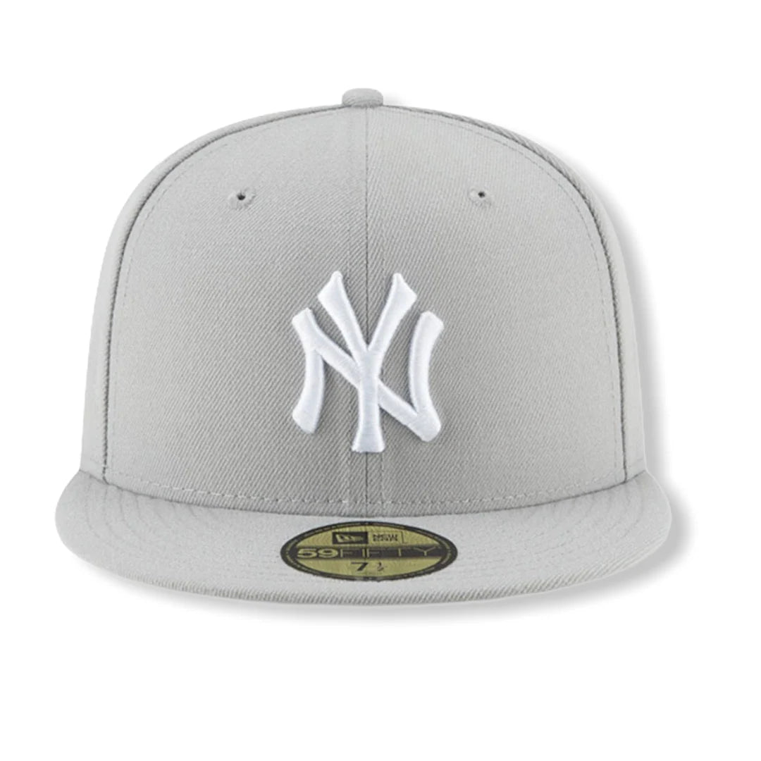 New Era Derhúfa - New York Yankees Basic Grey Fitted