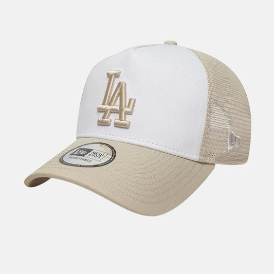 New Era Derhúfa - LA Dodgers MLB League Essential beige and white