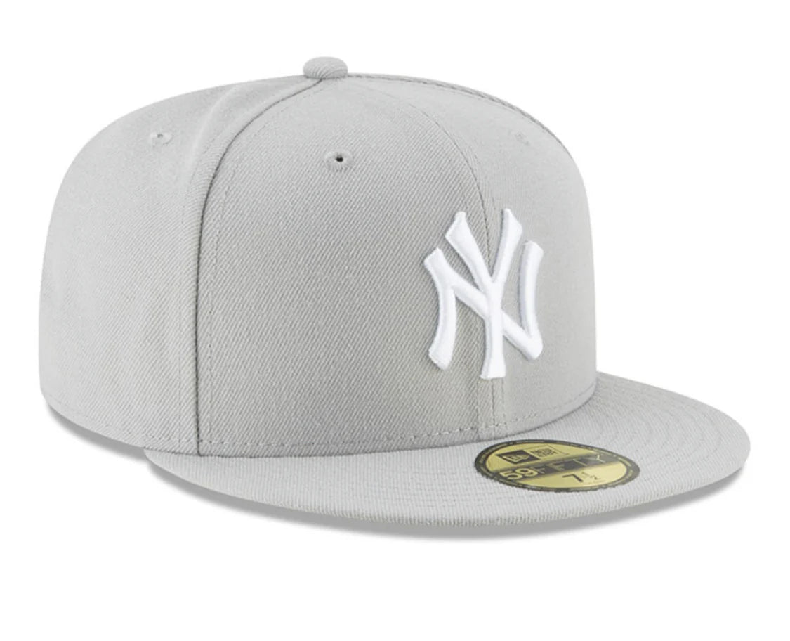 New Era Derhúfa - New York Yankees Basic Grey Fitted