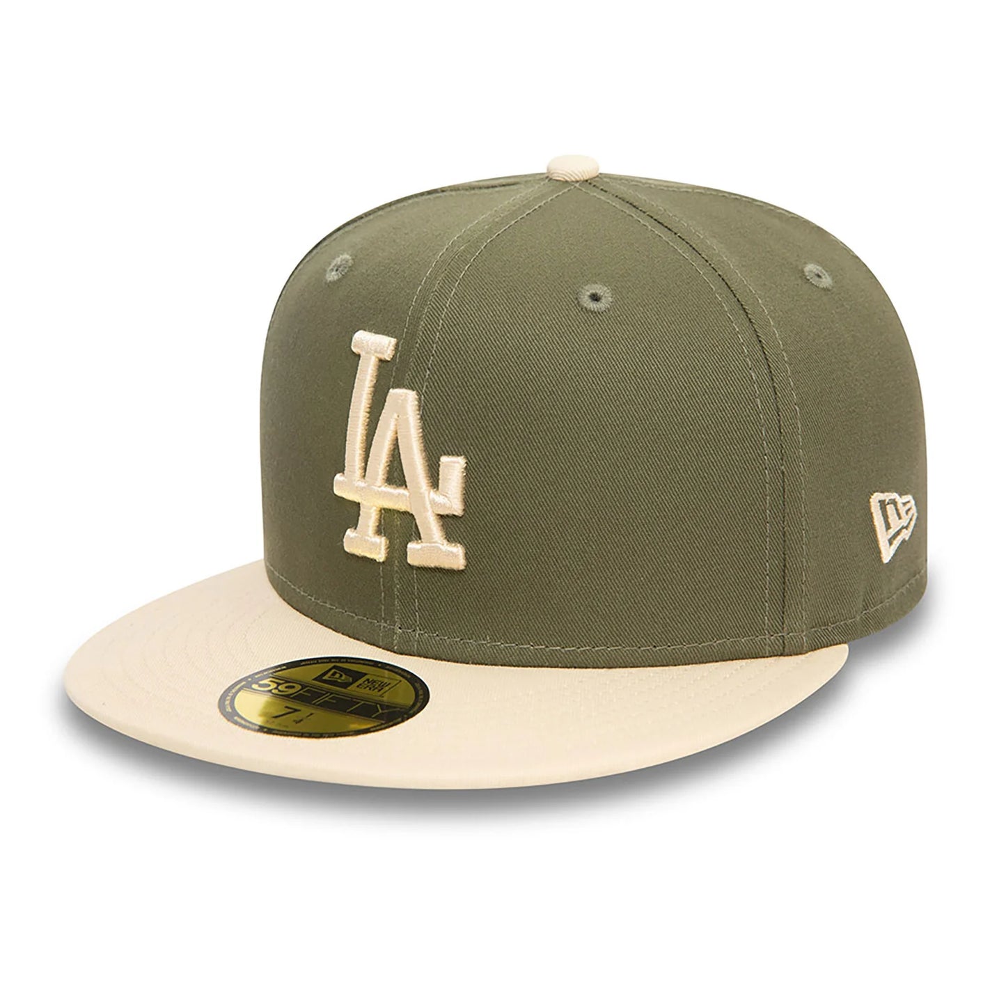 New Era Derhúfa - LA Dodgers MLB Side Patch Khaki 59FIFTY Fitted Cap