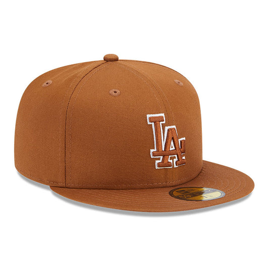 New Era Derhúfa - LA Dodgers Team Outline Brown 59FIFTY Fitted Cap