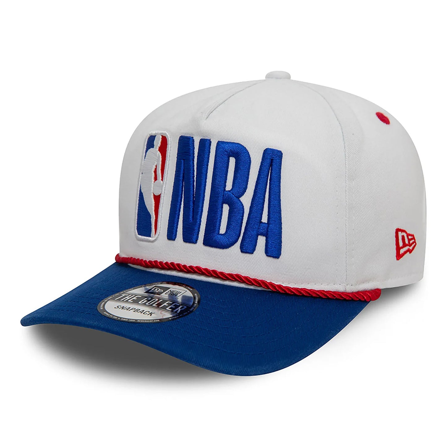 New Era Derhúfa - NBA Logo Washed White Golfer Snapback Cap