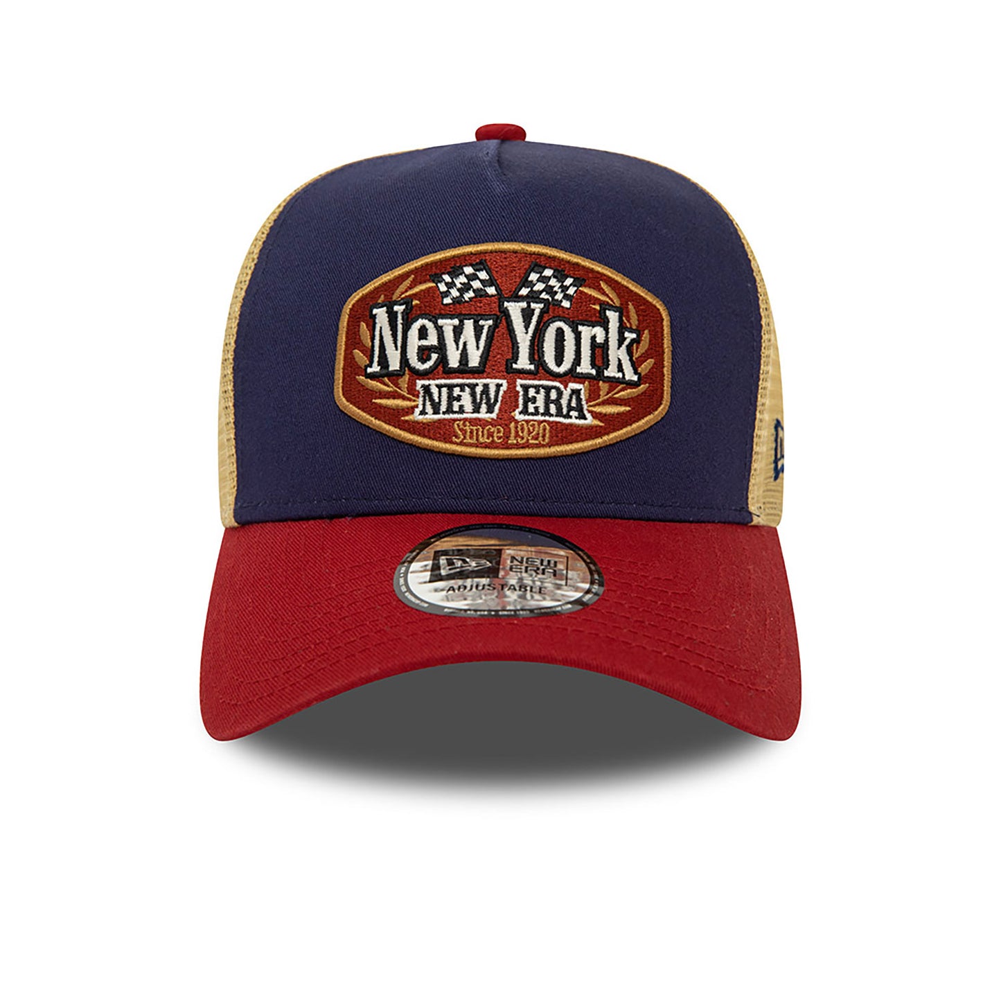 New Era Derhúfa - New Era Patch Navy E-Frame Trucker Cap