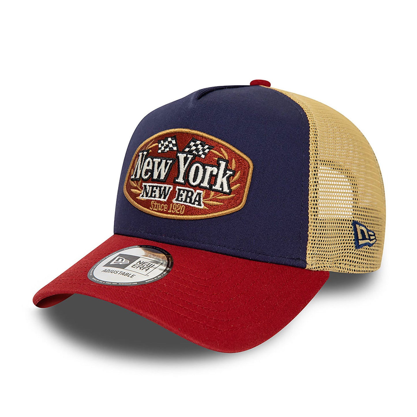 New Era Derhúfa - New Era Patch Navy E-Frame Trucker Cap