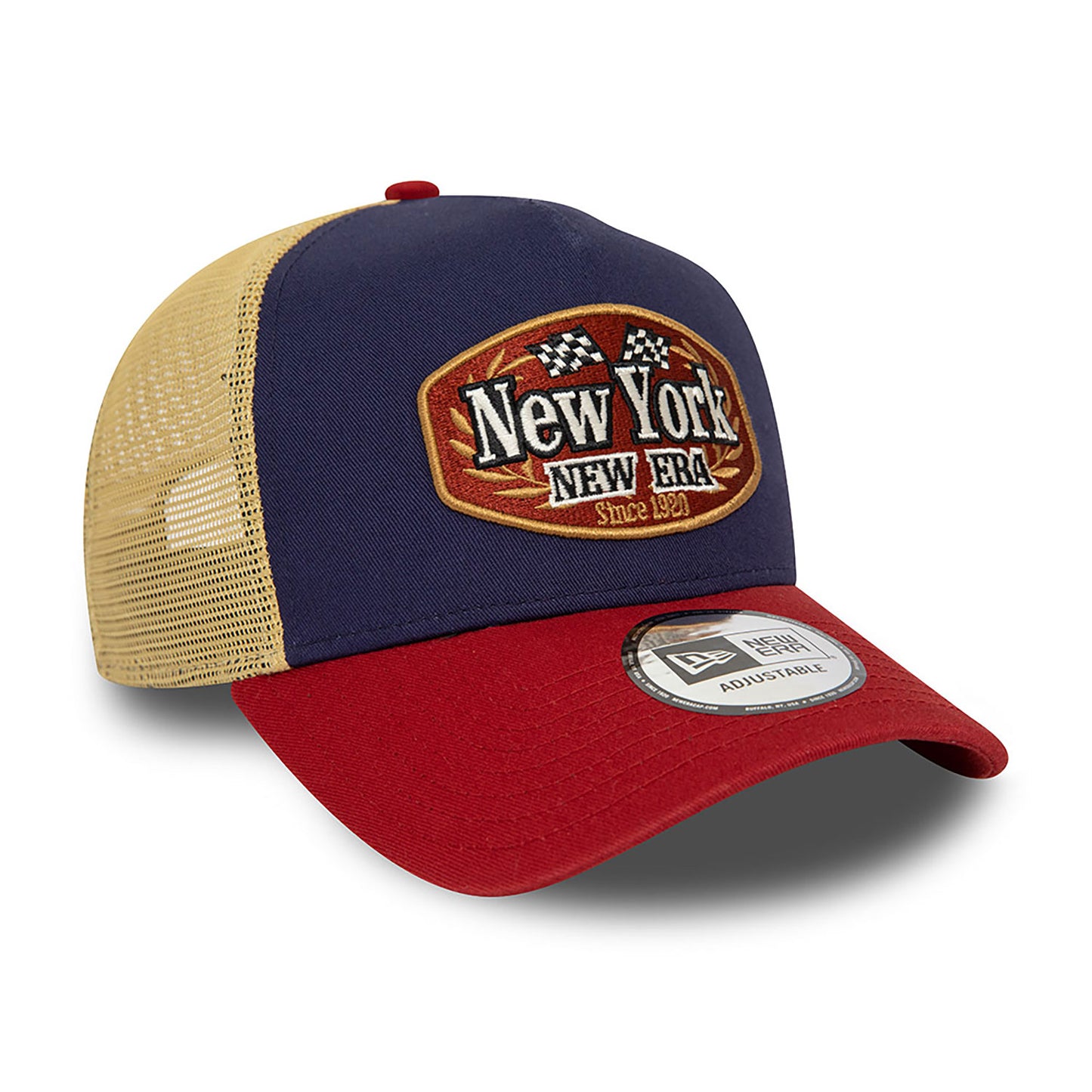 New Era Derhúfa - New Era Patch Navy E-Frame Trucker Cap