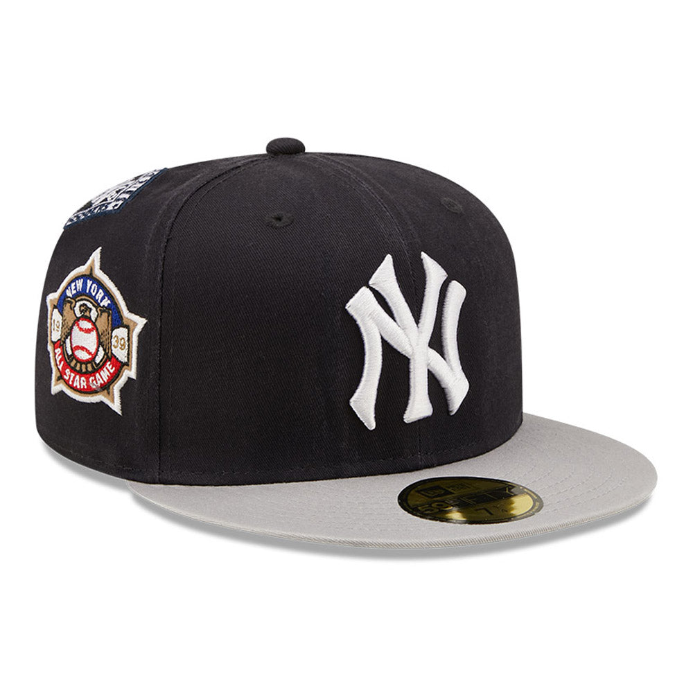 New Era Derhúfa - New York Yankees Cooperstown Patch Navy 59FIFTY Cap