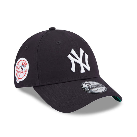 New Era Derhúfa - New York Yankees Team Side Patch Navy 9FORTY Adjustable Cap