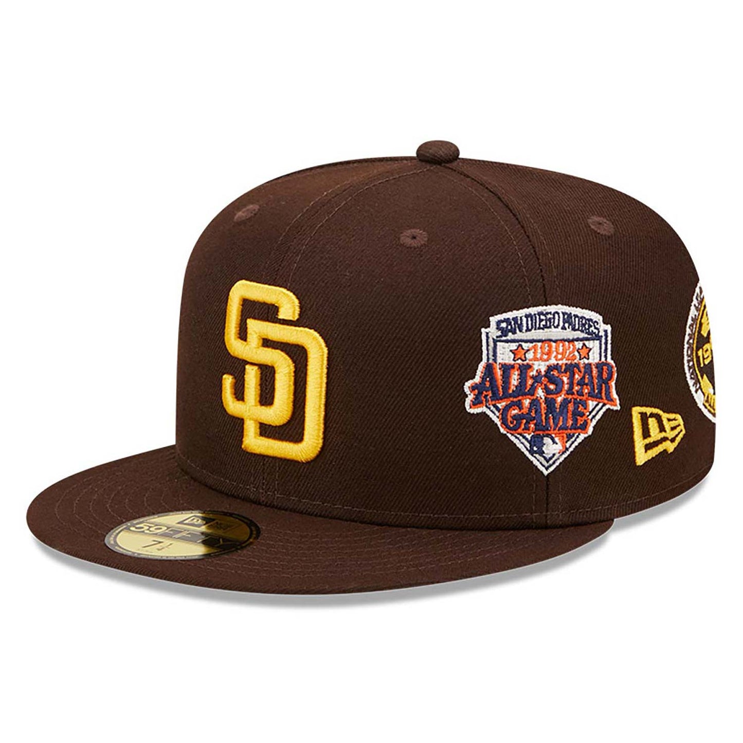 New Era Derhúfa - San Diego Padres Cooperstown Multi Patch Brown 59FIFTY Fitted Cap