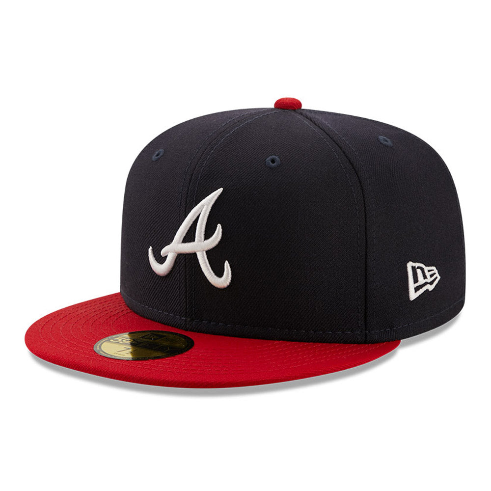 New Era Derhúfa - Atlanta Braves MLB Logo History Navy 59FIFTY Fitted Cap