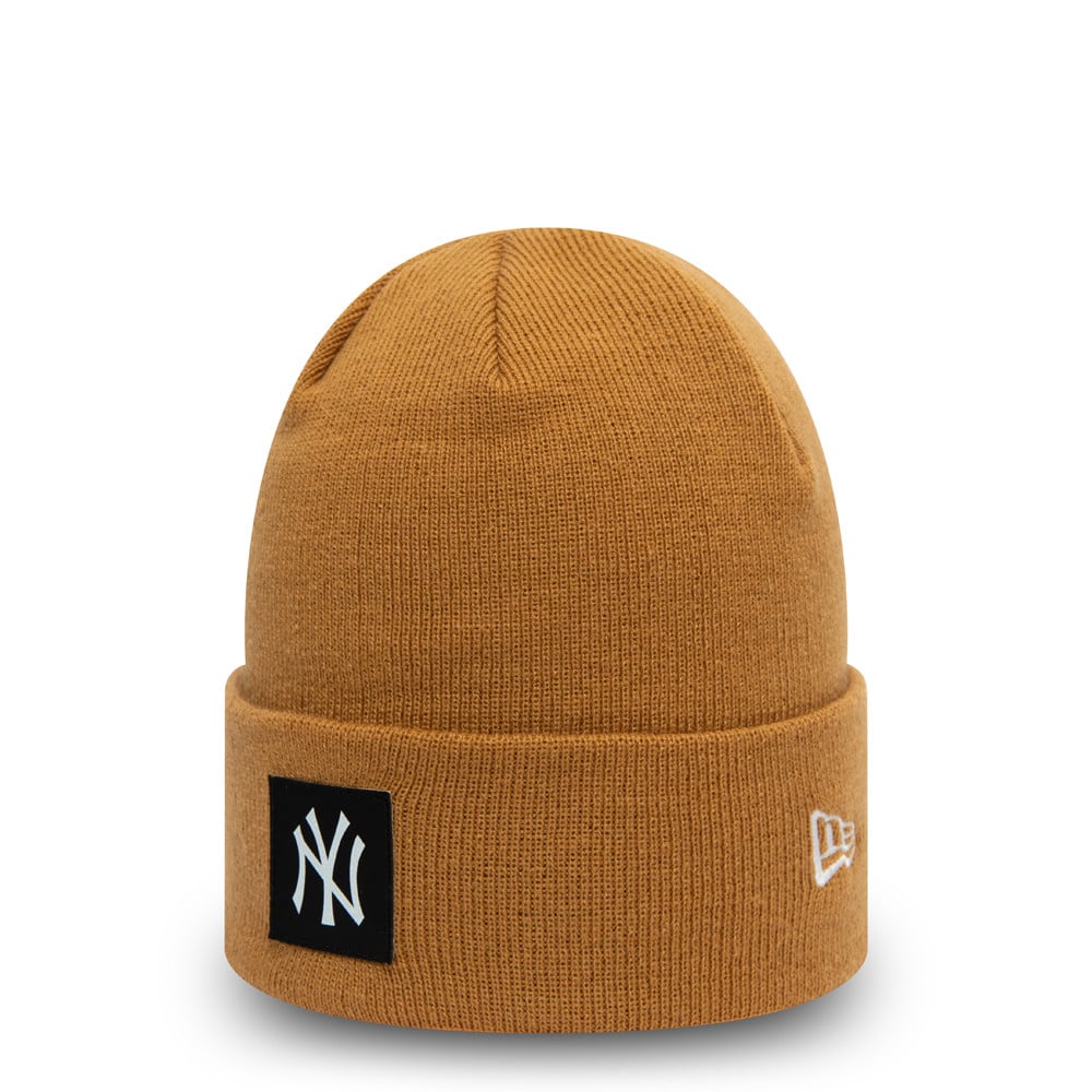 New Era Húfa - New York Yankees Team Logo Beanie Hat - Gul